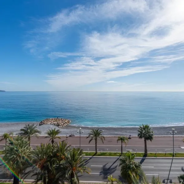 SEA FRONT - panoramic sea view studio with terrace, hotell Nice’is
