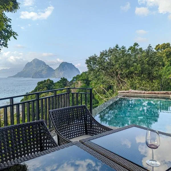 Perch El Nido's Seaview Villas overlooking Marimegmeg, hotel in El Nido