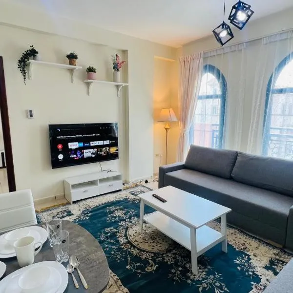 Newly furnished cozy ONE bed room Apartment 2 bathroom city view, hotel in Dubai