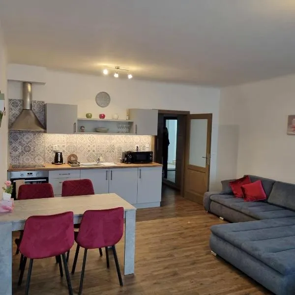 Velké studio na Velkém náměstí s vybavenou kuchyní, hotel in Hradec Králové