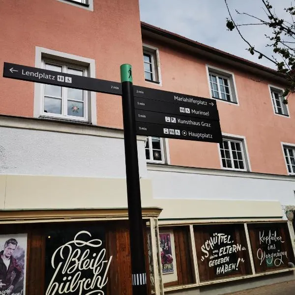 Zentrale, ruhige Wohnung nahe Murinsel & Kunsthaus, hotel em Graz