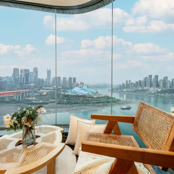 Baihong Riverview Apartment-Hongya Cave，重慶的飯店