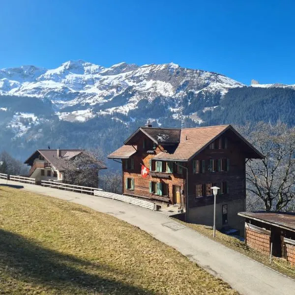 Traditional chalet in Wengen - Top Floor、ヴェンゲンのホテル