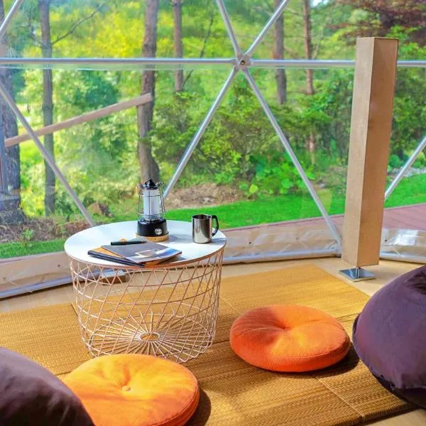 glampark Gekkabijin Nagano, hotel in Shimojo mura