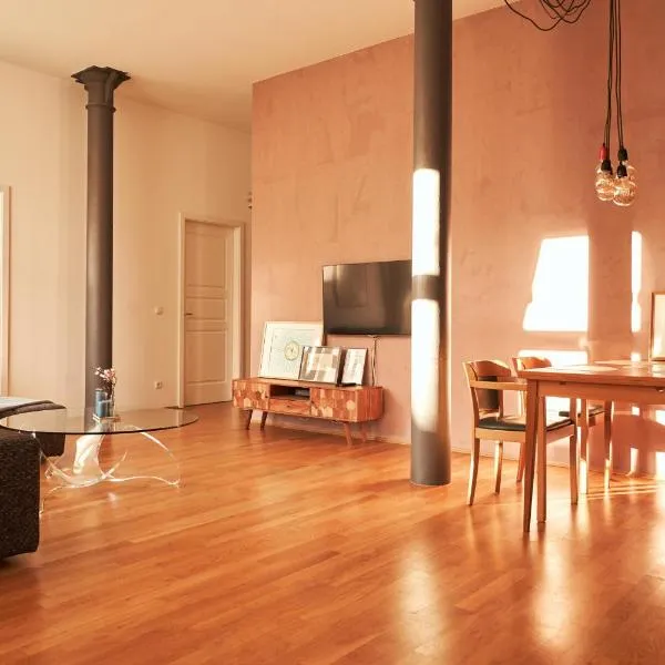 Cityloft - im Zentrum, inkl Parkplatz, Netflix, 3-Raum, hotel i Leipzig