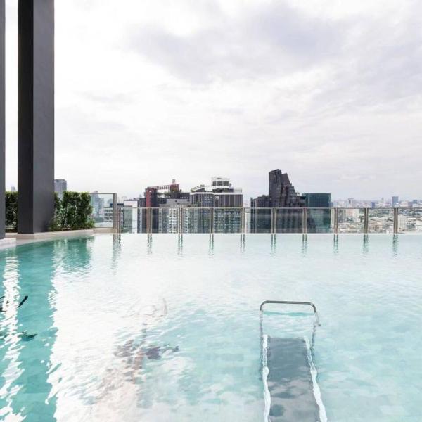 4-mrt rame9 400m-Infinity pool/gym/shopping mall, Ban Nong Ta Si