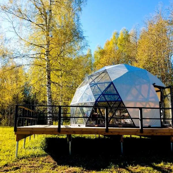 Glamping dome tent 'RIVER', hotel in Salacgrīva