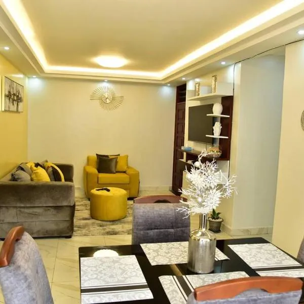 Elegant 3-Bedroom Condo with Pool, Gym & Free Wi-Fi, hotell sihtkohas Kampala