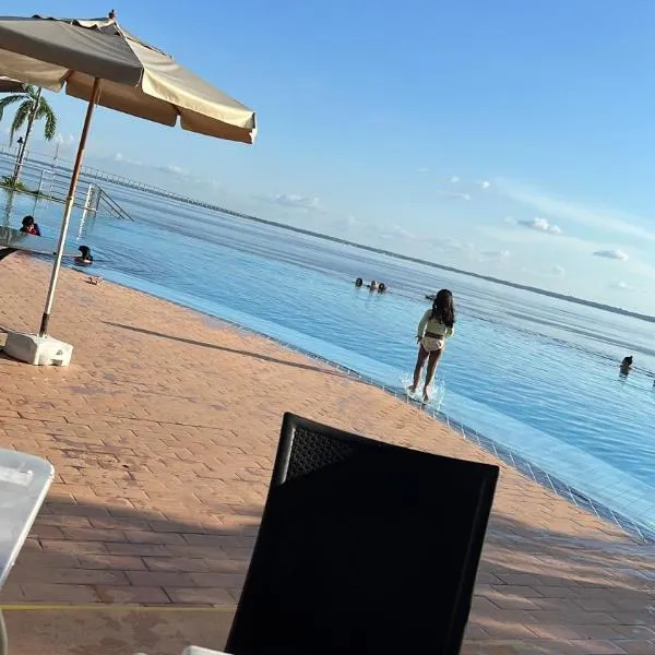 Apartamento no tropical executive hotel com varanda, 1 cama de casal e 2 camas de solteiro, hotel v destinaci Manaus