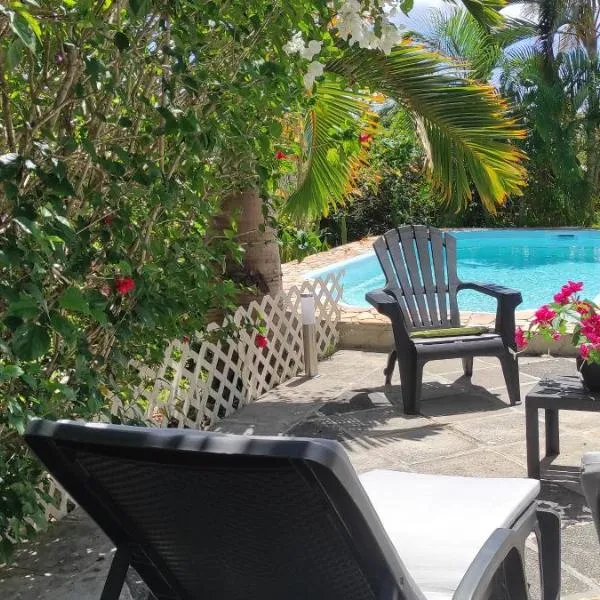 bungalow tout confort avec piscine partagee à 5 mn de la mer, hotell sihtkohas Saint-François