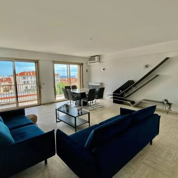 Central -300m Palais- Seaview-A/C-WIFI-spacieux, hotel in Cannes