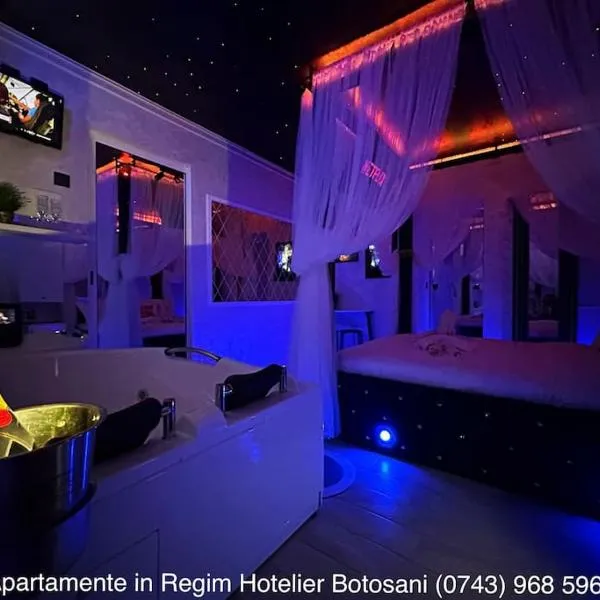 Apartament cu o camera de Lux cu Jacuzzi/Constelatie complet utilat acceptam plata cu cardul de vacanta、ボトシャニのホテル