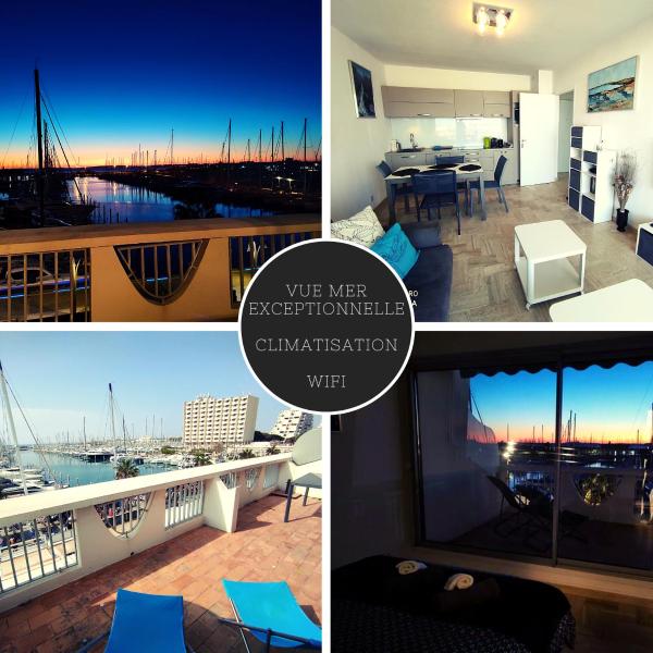 Classé 3 étoiles - Magnifique vue sur le port - Wifi et Clim