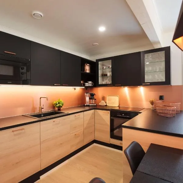 Apartment Tuomenkartano B1 iso huoneisto saunalla Kalajoki, hotel in Kalajoki