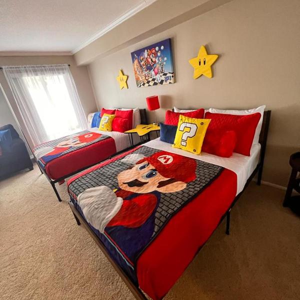 Mario & Harry Potter Loft Universal Studios 10min loft apartment