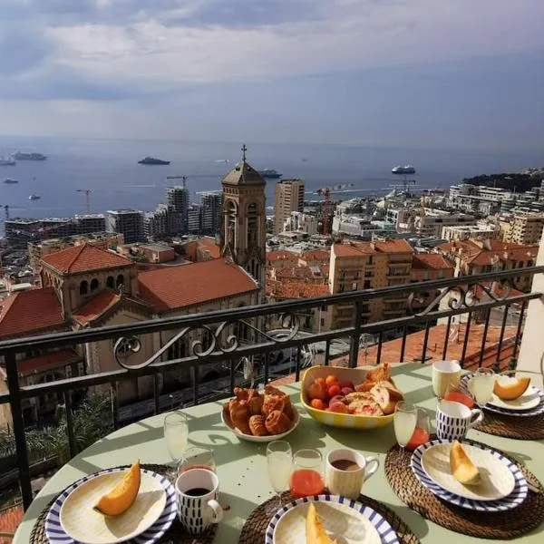 Vista Monaco, 5mn walk to Monaco, Amazing view, ξενοδοχείο σε Beausoleil