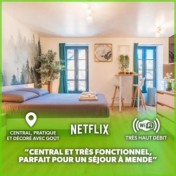 Le CosyGreen - Central/Netflix/Wifi Fibre - Séjour Lozère, hotel Mende-ban
