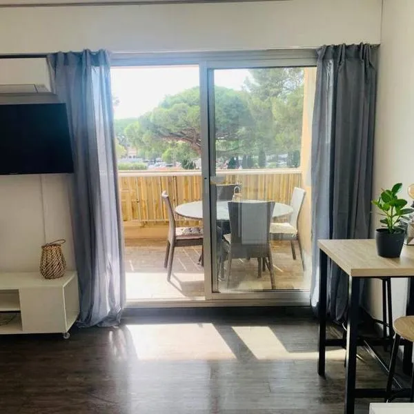 Studio Port Hyères Confort Terrasse/Parking privé, hotel in Hyères