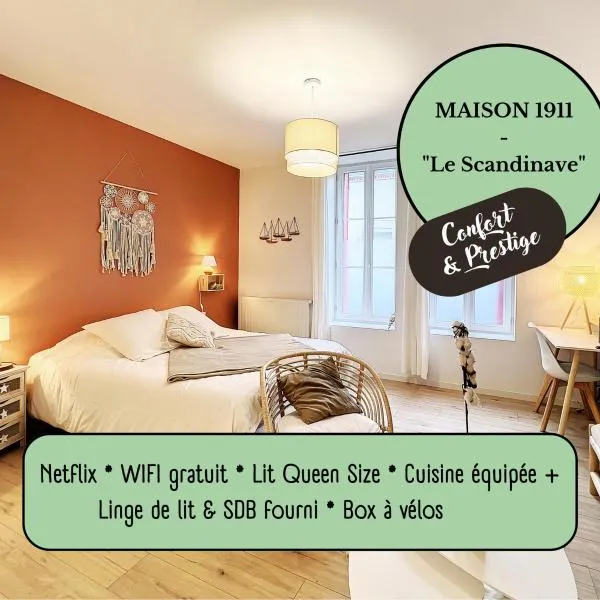 Appart LE SCANDINAVE - Maison 1911 - confort & prestige, hotel v destinaci Gien