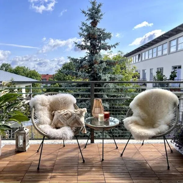 BALI HOME Stylische Wohnung mit Terrasse, hotel en Schönefeld