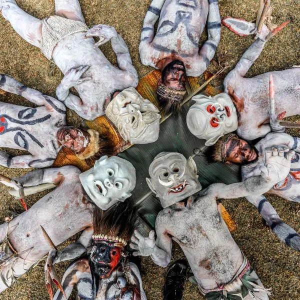 Viesnīca The Asaro Mudmen Tribal Eco Lodge pilsētā Henganofi