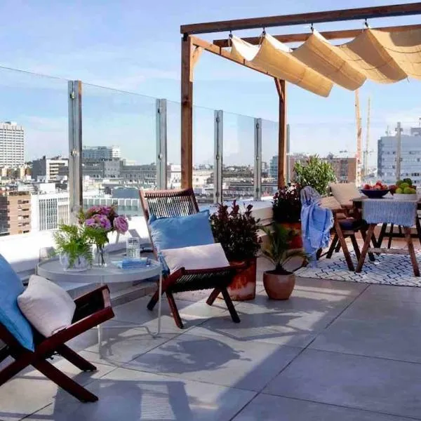 Wishome - Ático con espectacular terraza en Bernabéu, hotel en Madrid