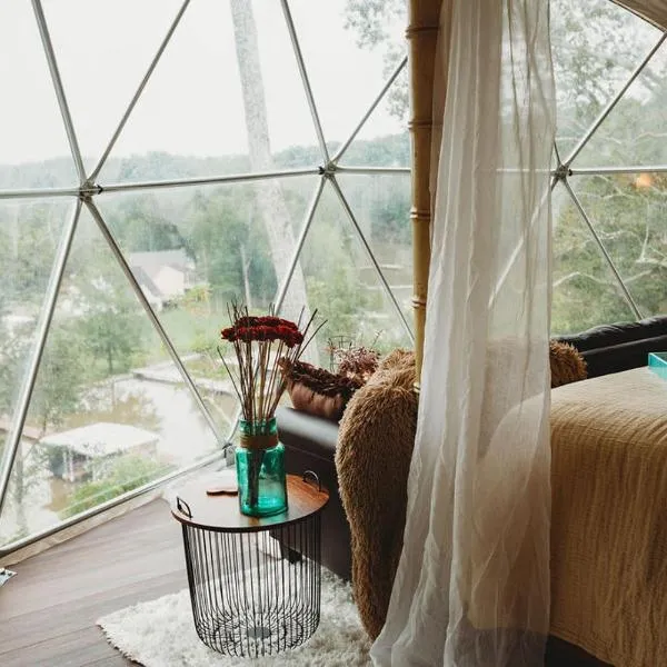 WATERFRONT LUXURY GLAMPING DOME, hotel in Rogersville