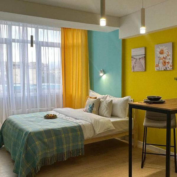 Студия Bayhouse в спальном микрорайоне Жетысу-4 для 2х гостей, Imeni Stalina