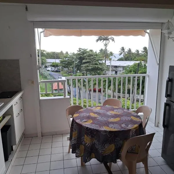 Studio cosy les pieds dans l'eau à l'autre bord, hotel in Le Moule