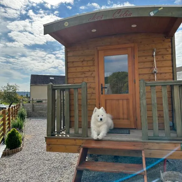 Chez Célia, Roulotte en Champagne, hotel v destinaci Fleury-la-Rivière