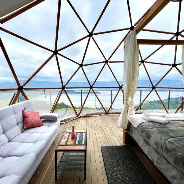 Lujoso Glamping MarQua Spa Guatavita Wifi Cocina: Guatavita'da bir otel