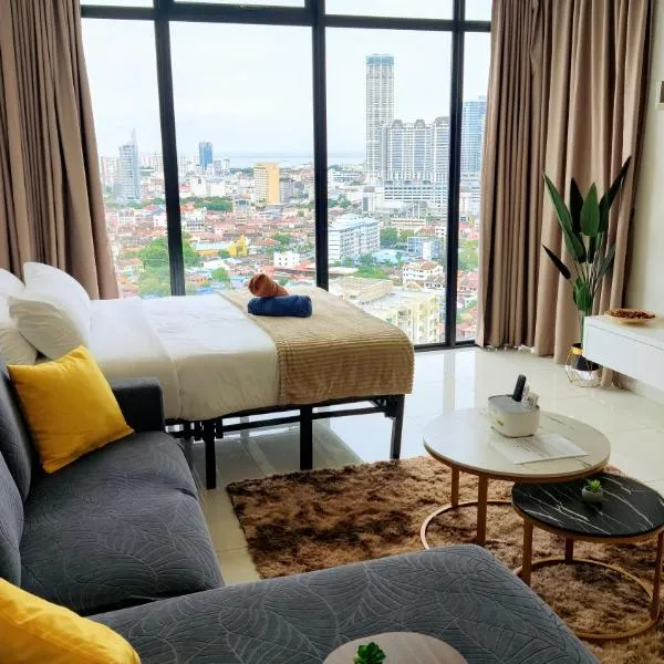 SkyPool 2BR 9pax Premium Suite@Beacon @Georgetown @Penang, hotel v destinaci George Town