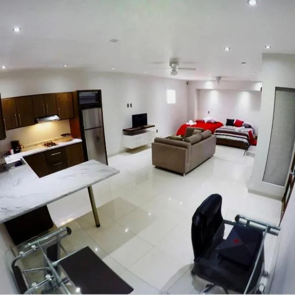 En el Centro 3 Hermoso Loft Familiar AC WiFi 300 mbps, hôtel à Aguascalientes