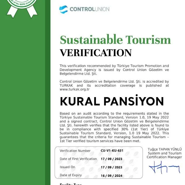 Kural Pansiyon, hôtel à Amasra