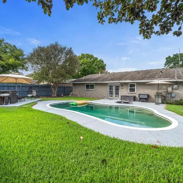 Pool Home Nr Heights, Dt Games Wifi Bbq Yard, hotel in Houston