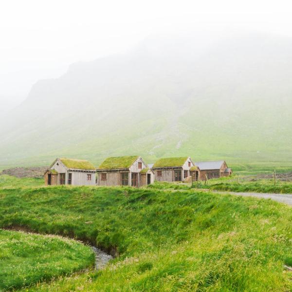 Múlafossur Cottages by famous waterfall in Gásadalur