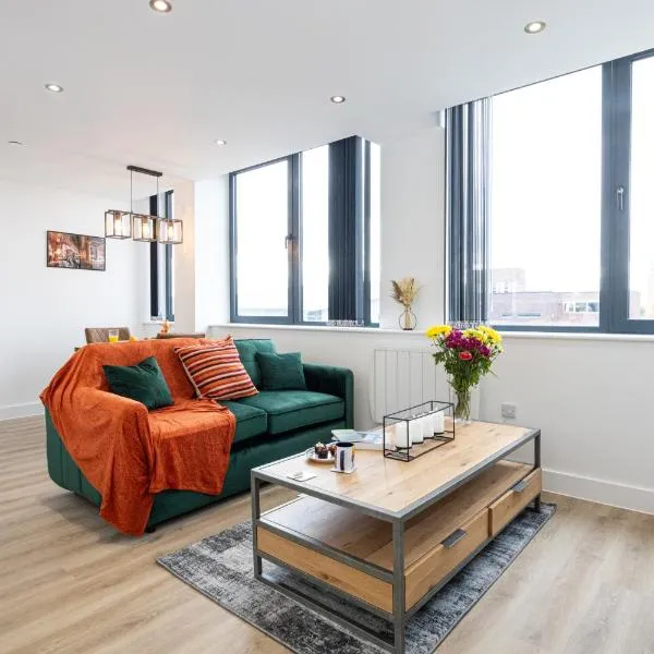 Chic Luxury Apartment near Old Trafford Stadiums Manchester, hotel in Manchester