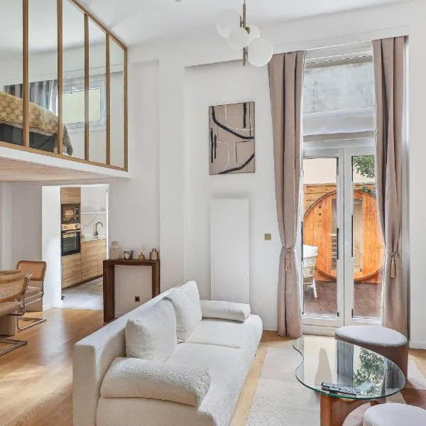 Suite luxueuse avec jardin privé Sauna et Jacuzzi, hotel i Paris