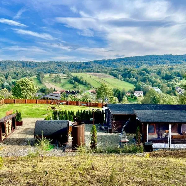 Bieszczadzka Osada Saunowisko w cenie jacuzzi na wyłączność, sauna basen, hotel in Solina