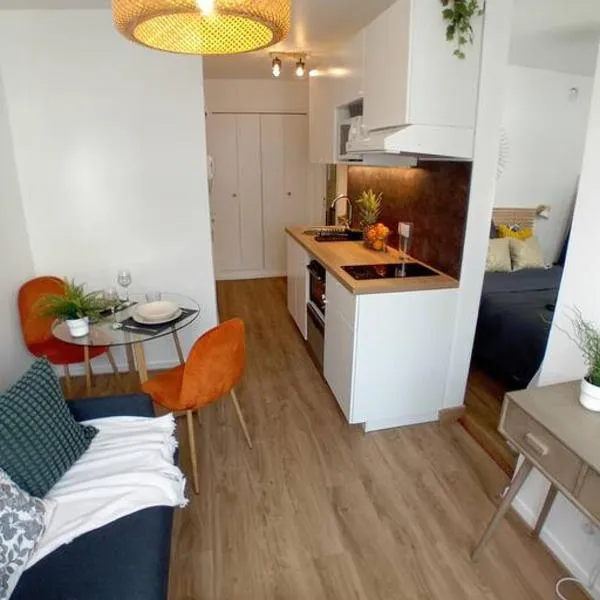 T1bis, balcon, proche Part-Dieu, hotel em Lyon