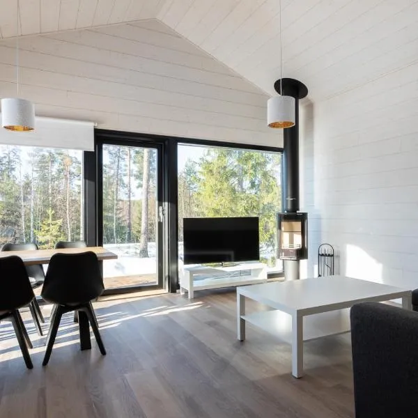 Himoskuutio 6 inc outdoor jacuzzi, hotel in Jämsä