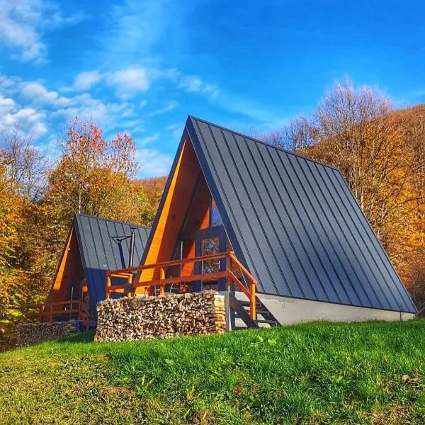 Rock Valley Cabins A-frame, ξενοδοχείο σε Ibăneşti