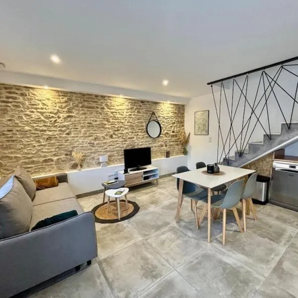 Grange rénovée en duplex idéalement située, hotell sihtkohas Crêches-sur-Saône