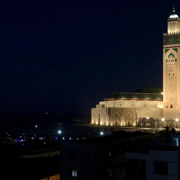 Bel appartement avec une belle vue sur la grande mosquée Hassan II et la mer, Casablanca