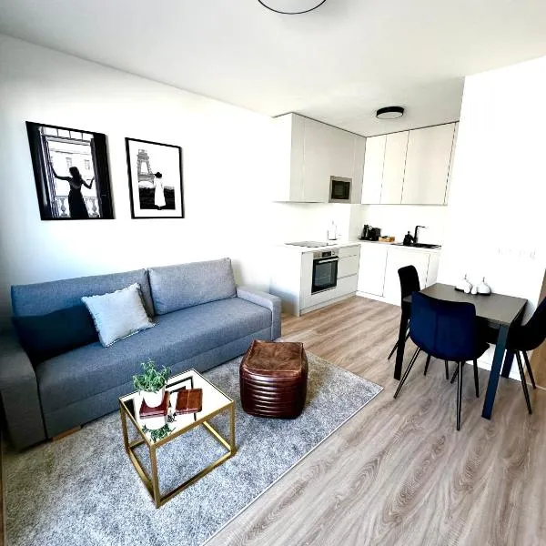 Apartmán s klimatizáciou a balkónom pri letisku BTS, hotel v destinaci Bratislava