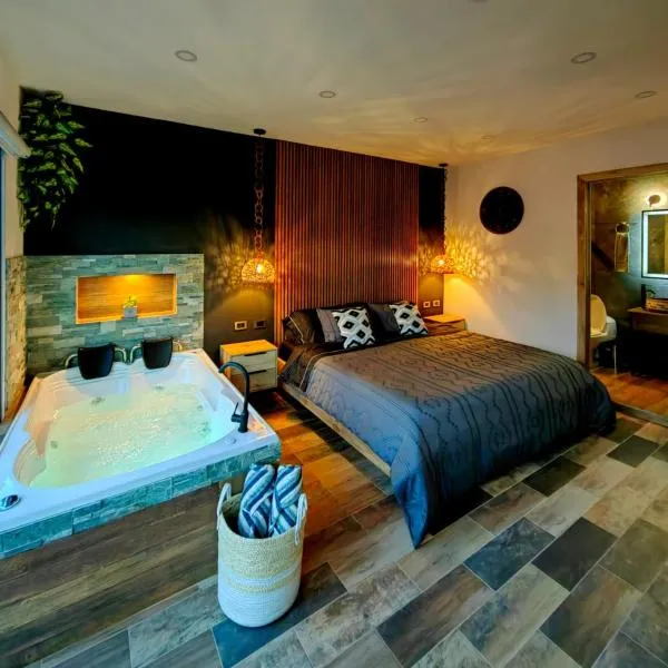 Habitación Deluxe 1 con Jacuzzi a 20mt del parque，位于萨兰托的酒店