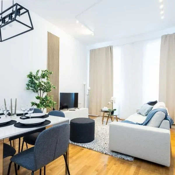 OrestaLiving - Spacious 2BR on the Danube Canal, hotel in Vienna