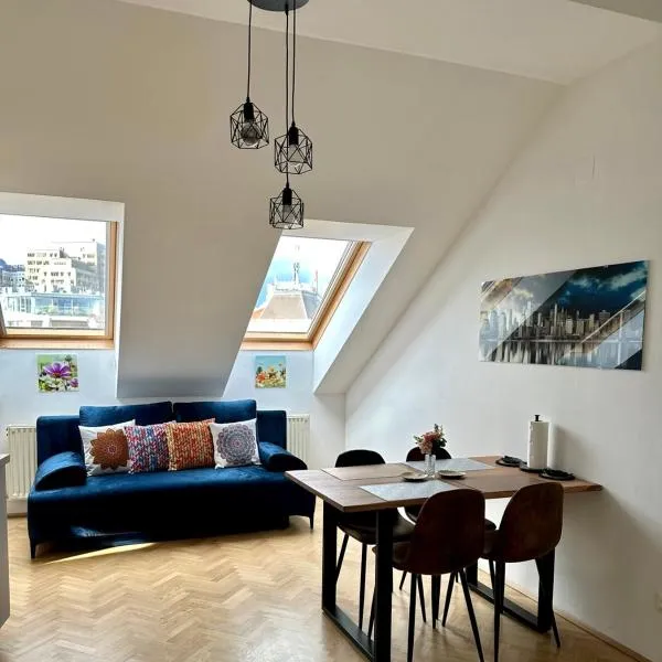 Klimatisiertes Dachgeschoss City Apartment in Zentrum Wiens, Hotel in Wien