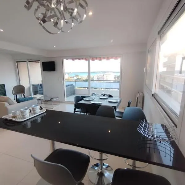 Cannes Vue mer T2 61m²+ parking, hotel v Cannes