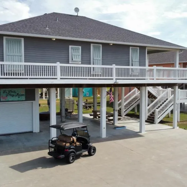 Hot Tub Golf Cart Near beach Coastal Retreat, hôtel à Bolivar Peninsula